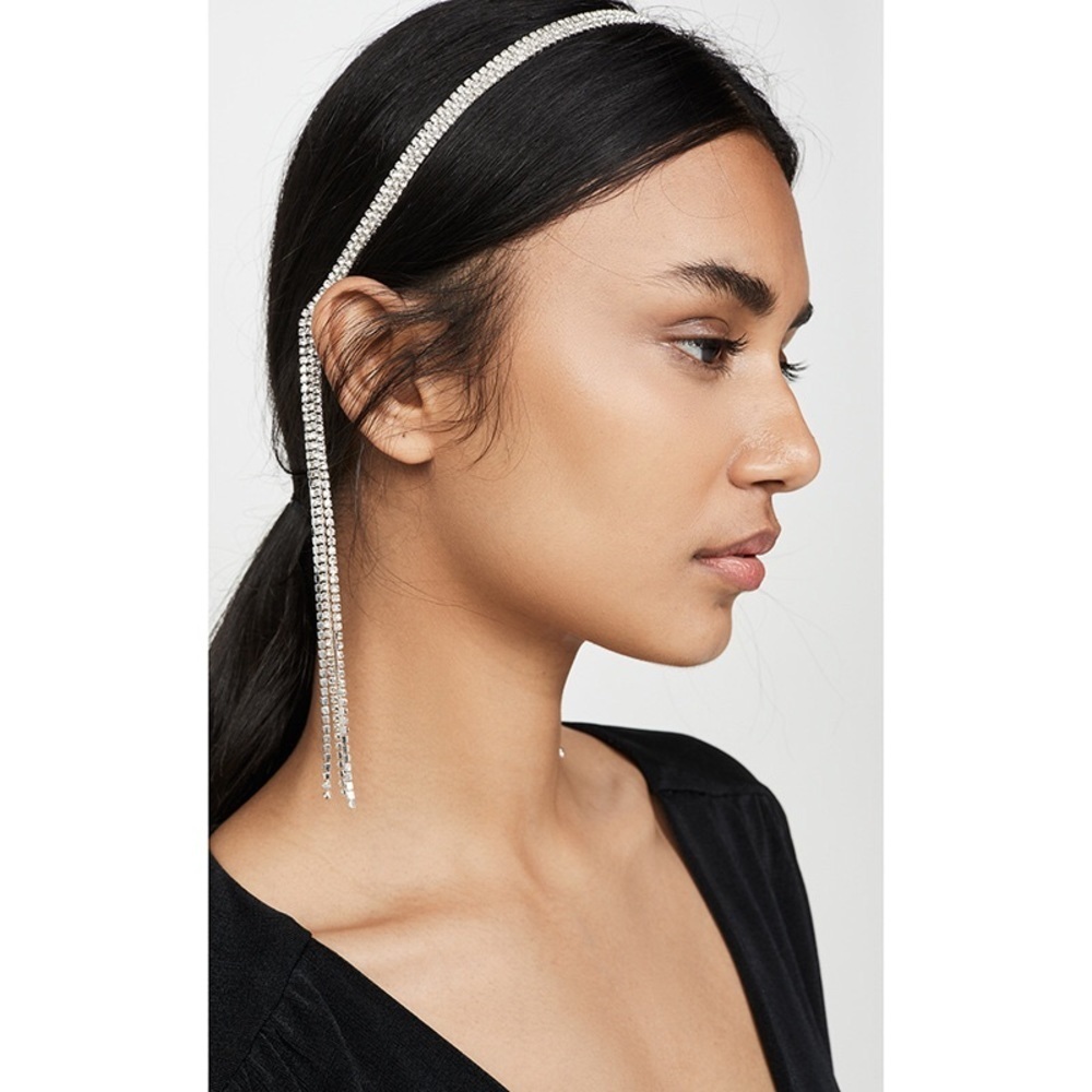 Silver Rhinestone Headband - Picture 3 of 11